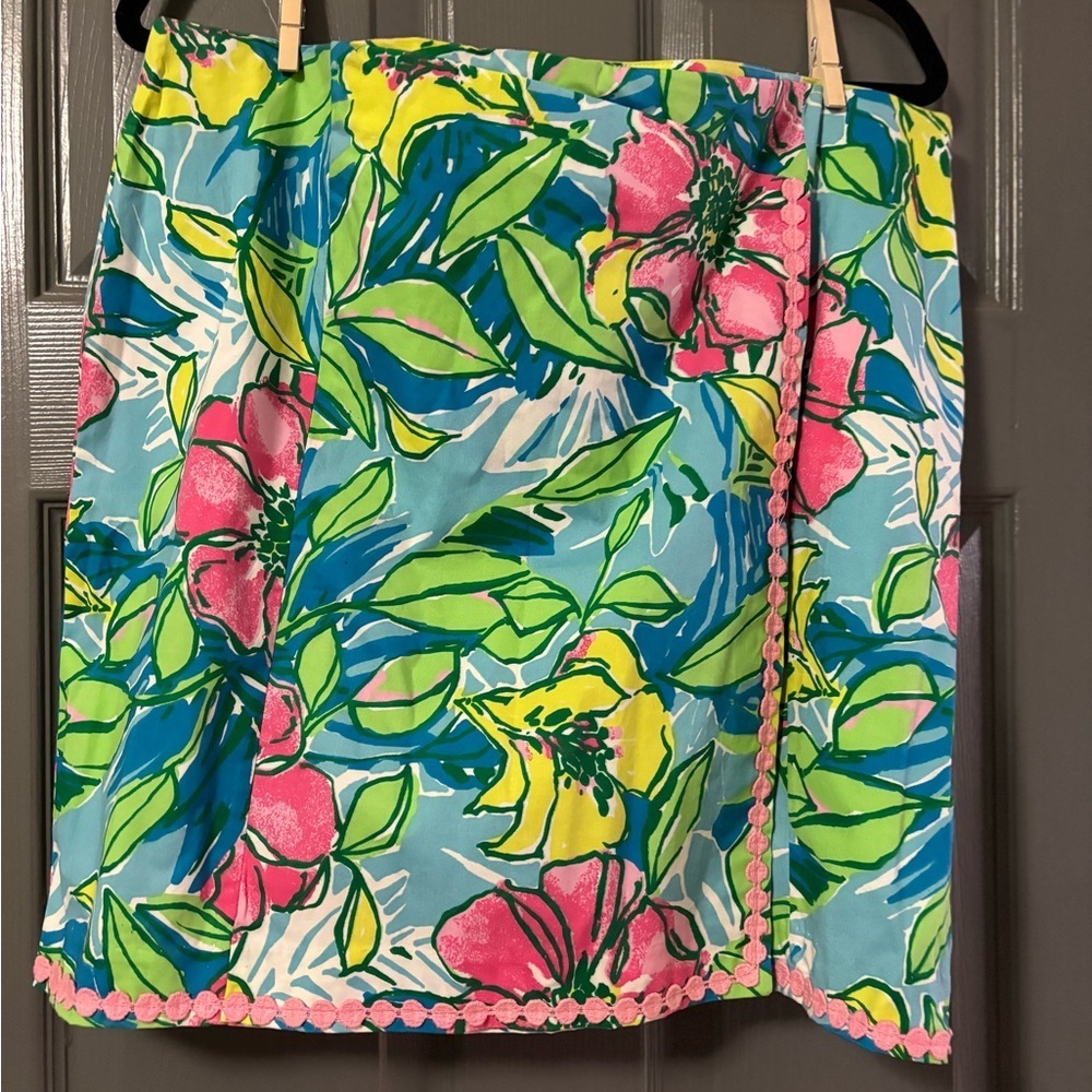 NWT Caribbean Joe tropical print skort size 16